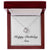 Happy Birthday Ana - Love Knot Necklace With Mahogany Style Luxury Box