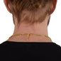 Best Father Since 1964 - 14k Gold Finished Cuban Link Chain With Mahogany Style Luxury Box