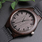 Happy Birthday v2 - Wooden Watch