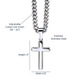 Muscle Car 12 - Stainless Steel Cuban Link Chain Cross Necklace
