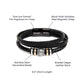 Happy Valentine's Day v2 - Men's "Love You Forever" Bracelet With Mahogany Style Luxury Box