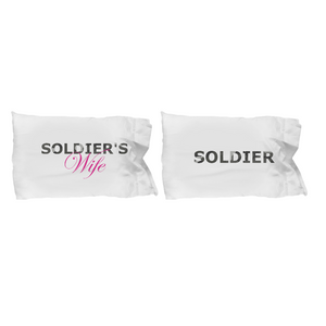 Soldier & Soldier's Wife - Set Of 2 Pillow Cases