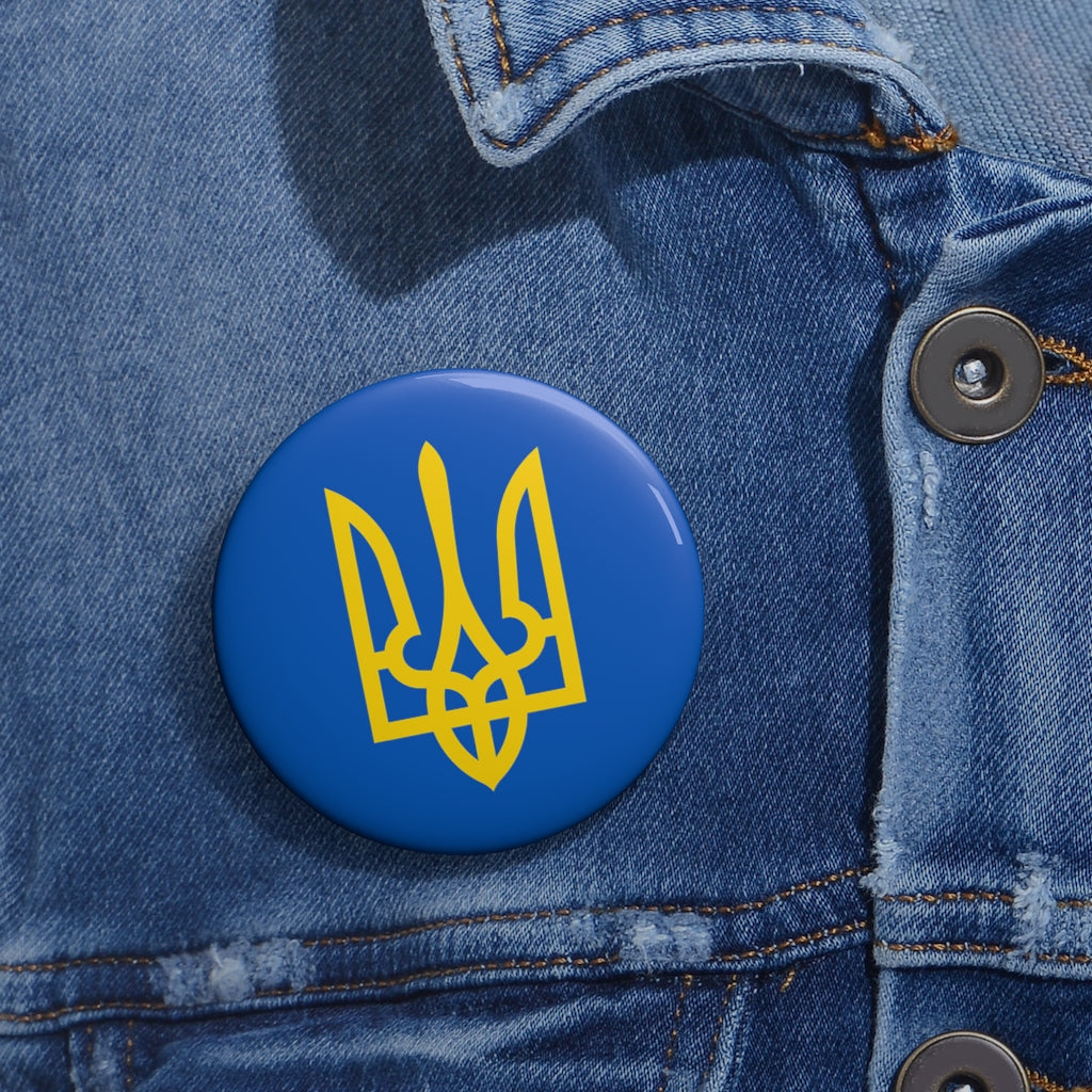 Tryzub (Yellow) - 2.25" Pin Button