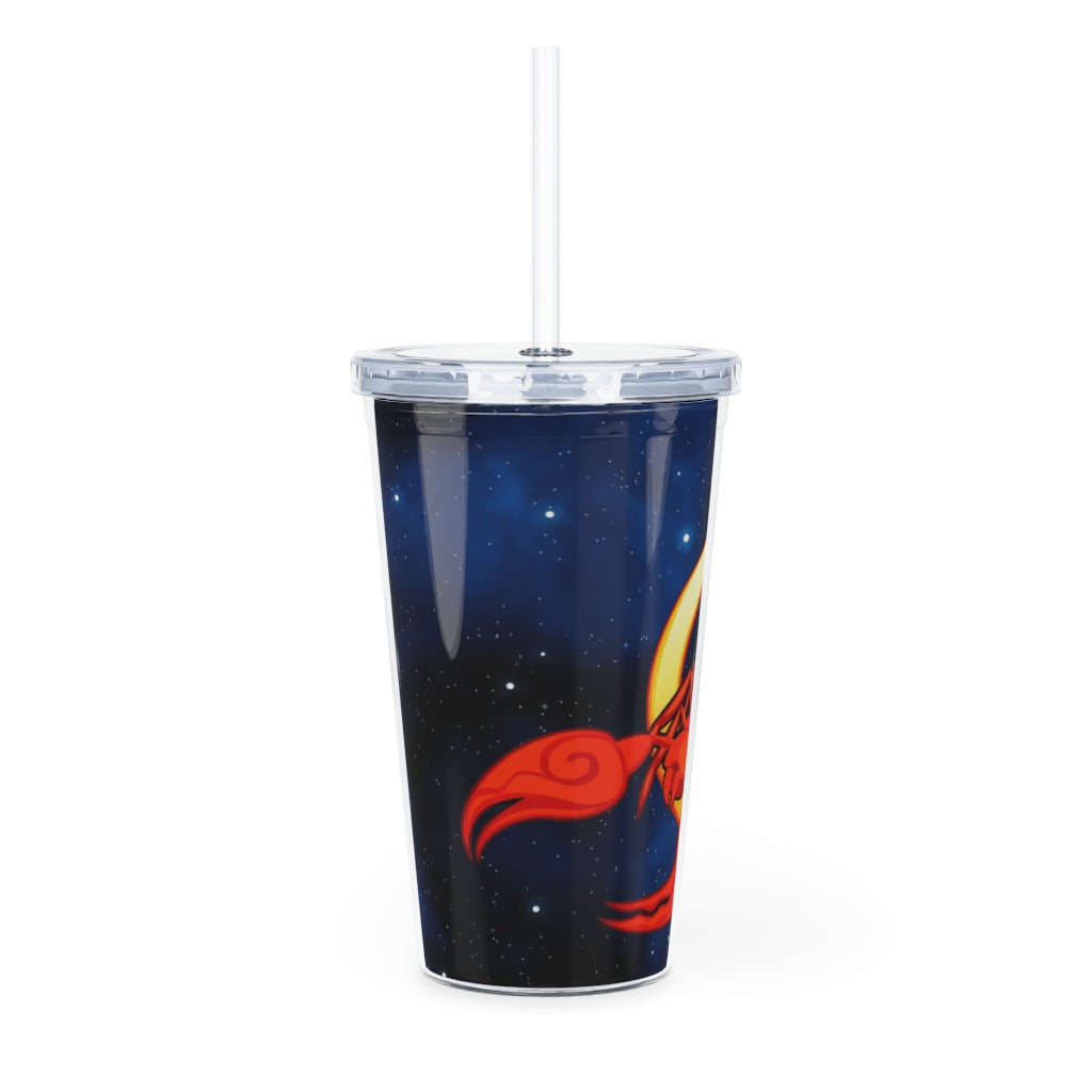 Zodiac Sign Scorpio - 20oz Plastic Tumbler with Straw