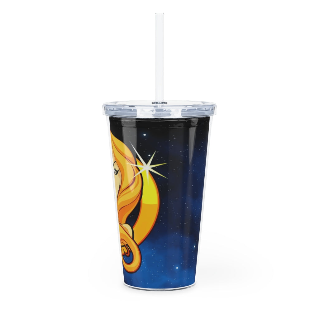 Zodiac Sign Virgo - 20oz Plastic Tumbler with Straw