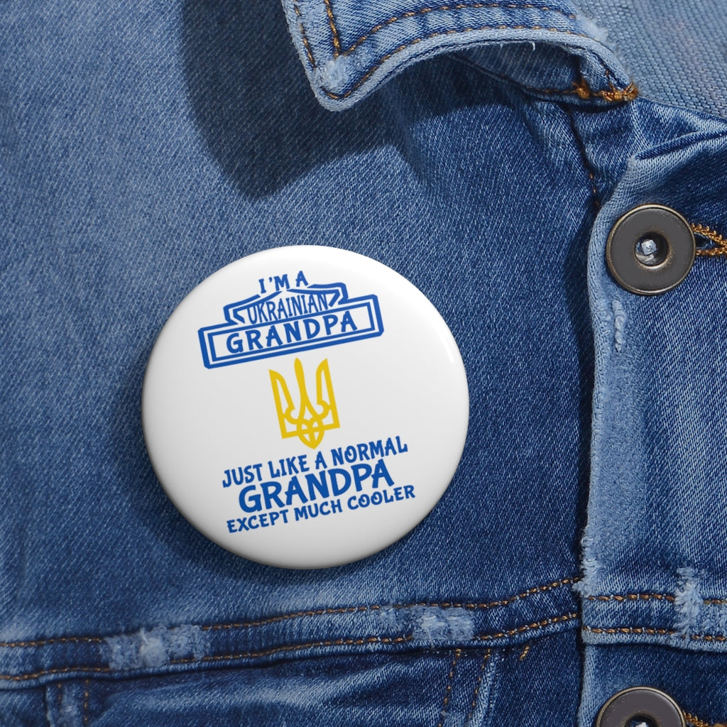 Ukrainian Grandpa - 2.25" Pin Button