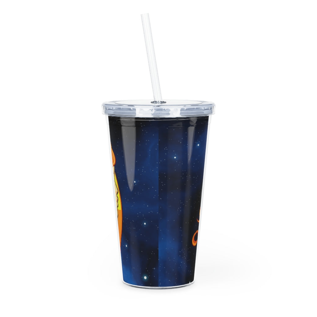 Zodiac Sign Gemini - 20oz Plastic Tumbler with Straw
