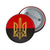 Stylized Tryzub And Red-Black Flag - 2.25" Pin Button