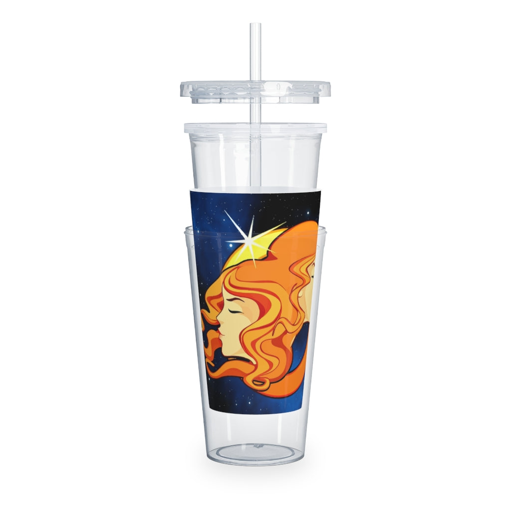 Zodiac Sign Gemini - 20oz Plastic Tumbler with Straw