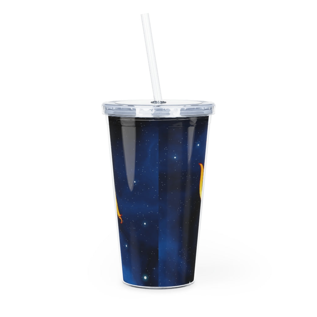 Zodiac Sign Pisces - 20oz Plastic Tumbler with Straw