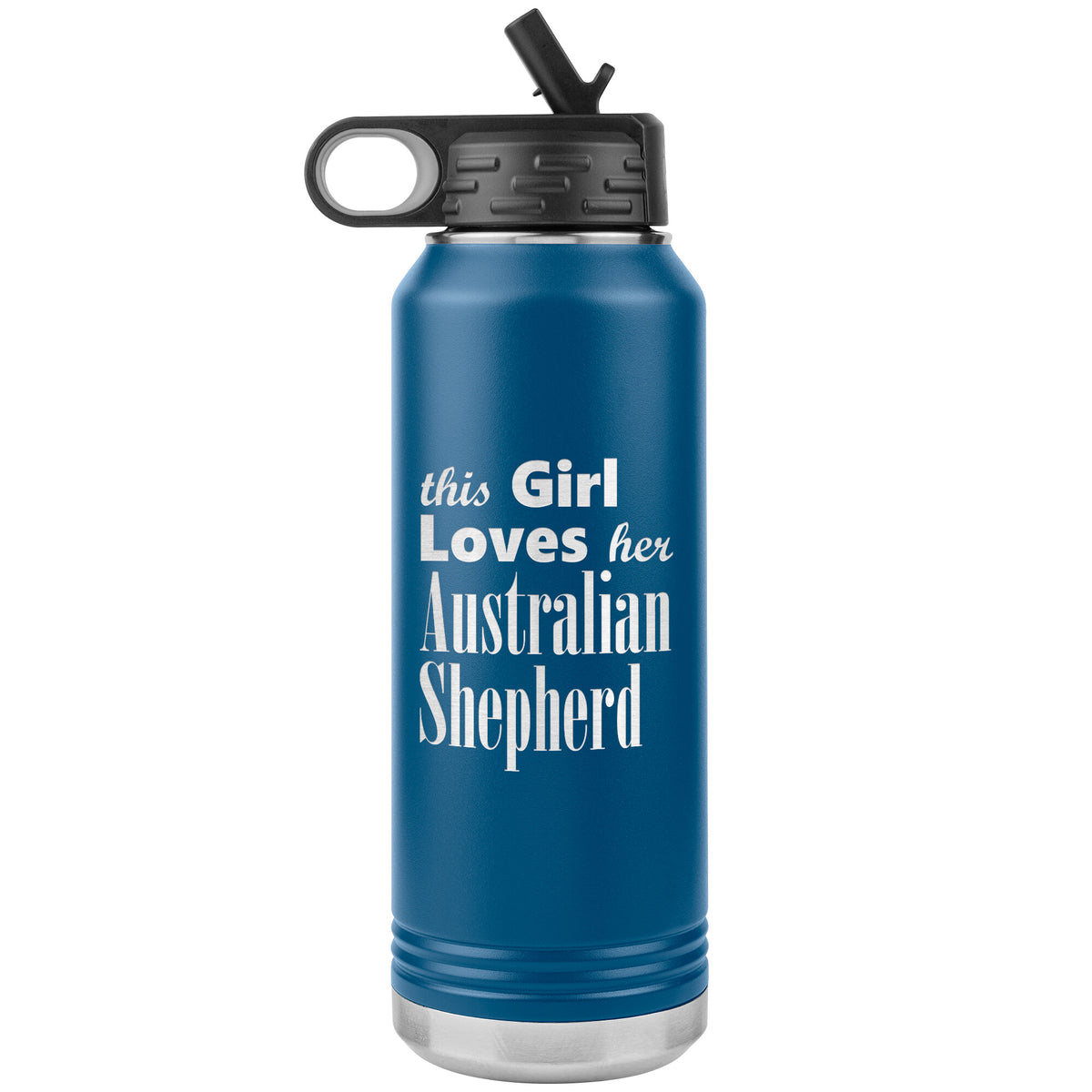Australian Shepherd - 32oz Insulated Water Bottle