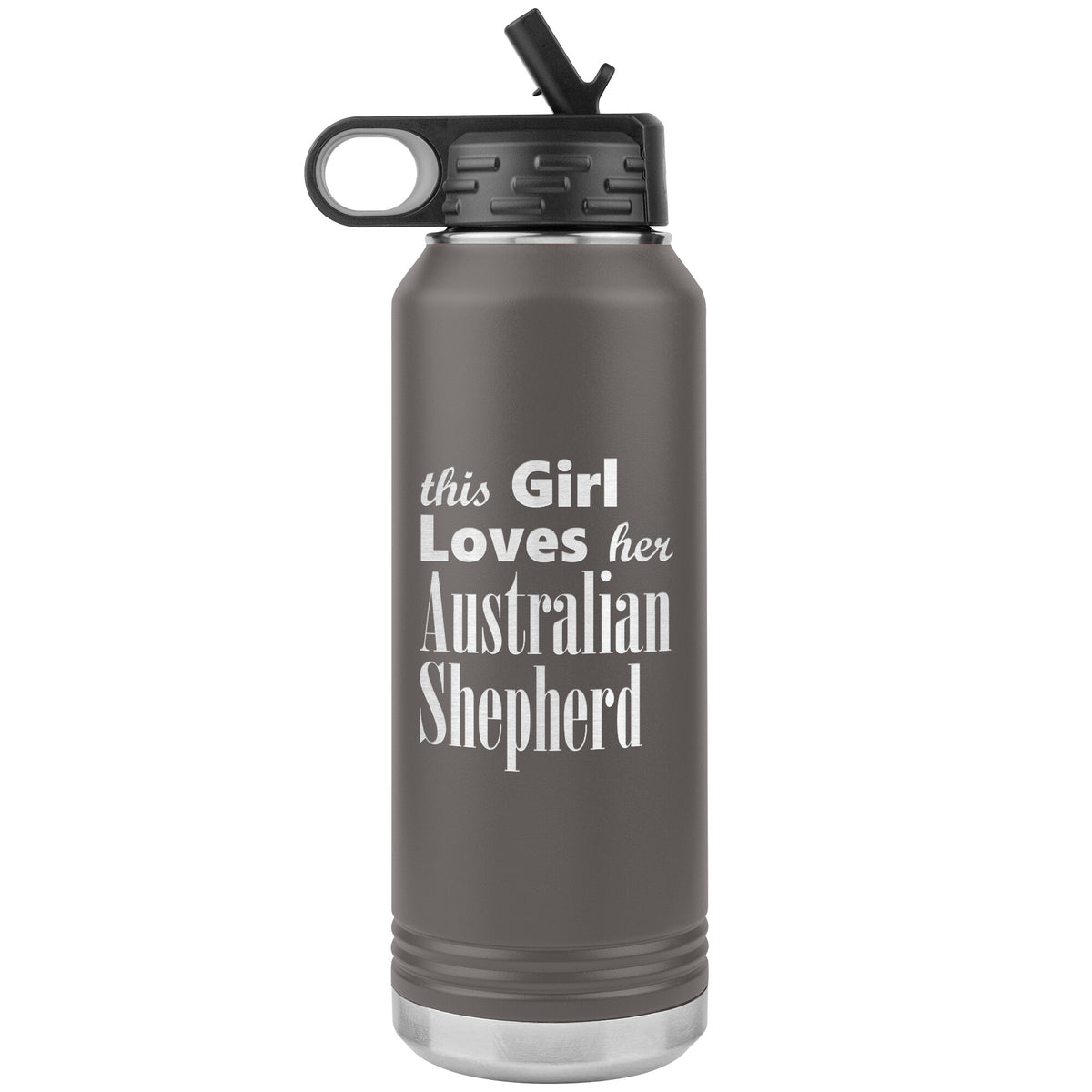 Australian Shepherd - 32oz Insulated Water Bottle