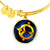 Zodiac Sign Sagittarius - 18k Gold Finished Bangle Bracelet