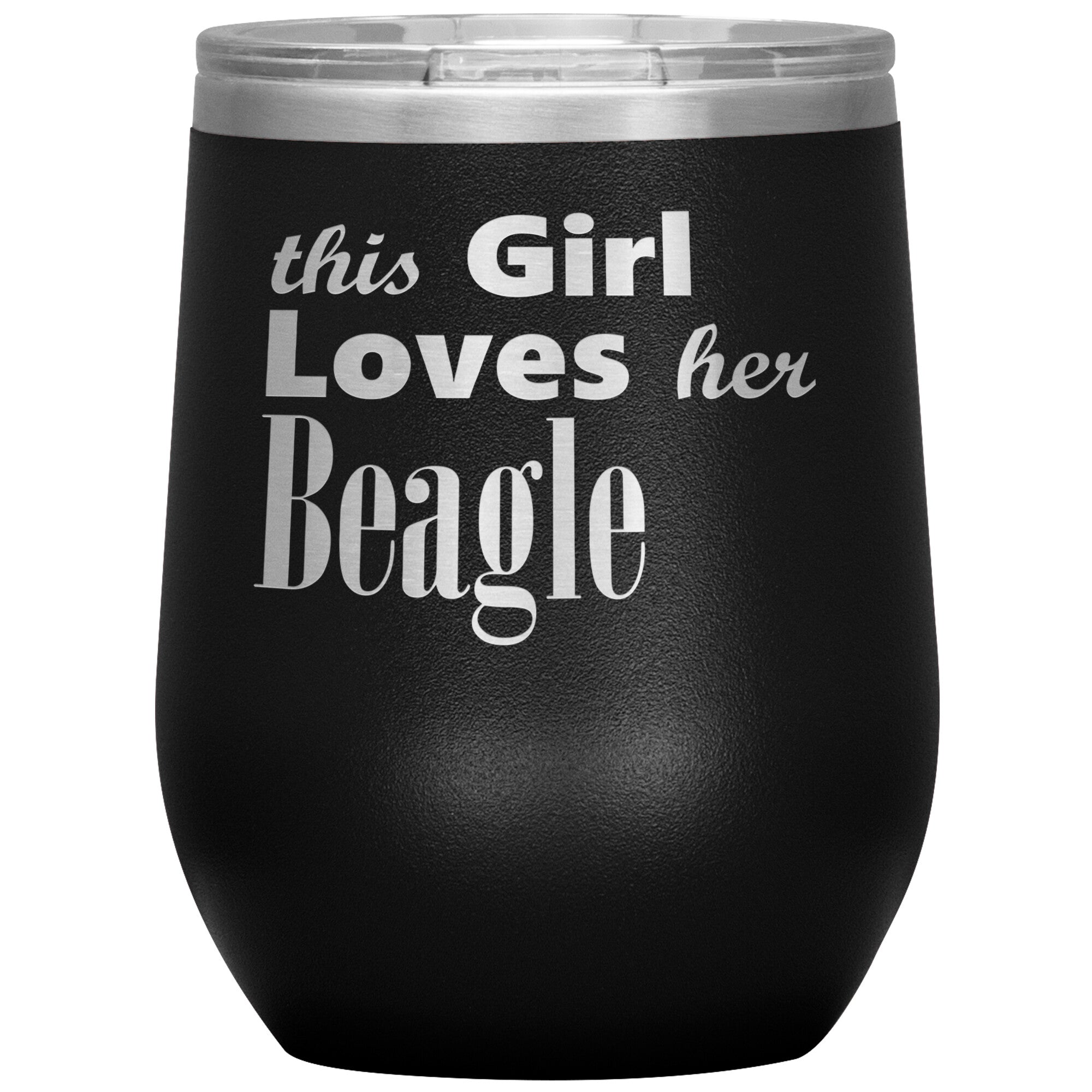 Beagle - 12oz Insulated Wine Tumbler