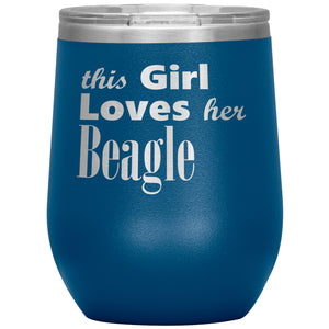Beagle - 12oz Insulated Wine Tumbler
