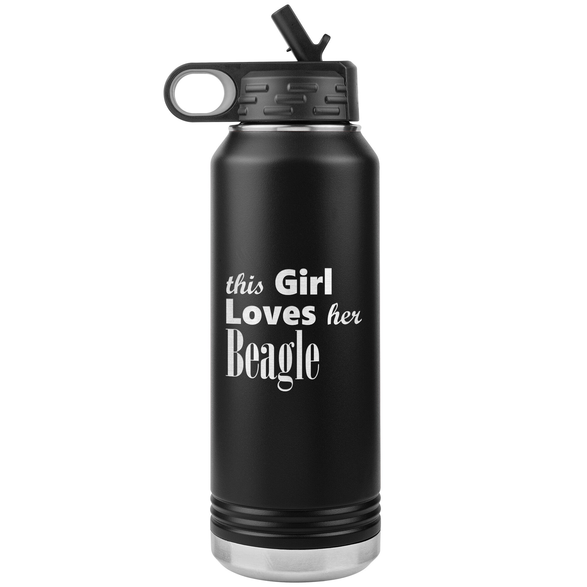 Beagle - 32oz Insulated Water Bottle