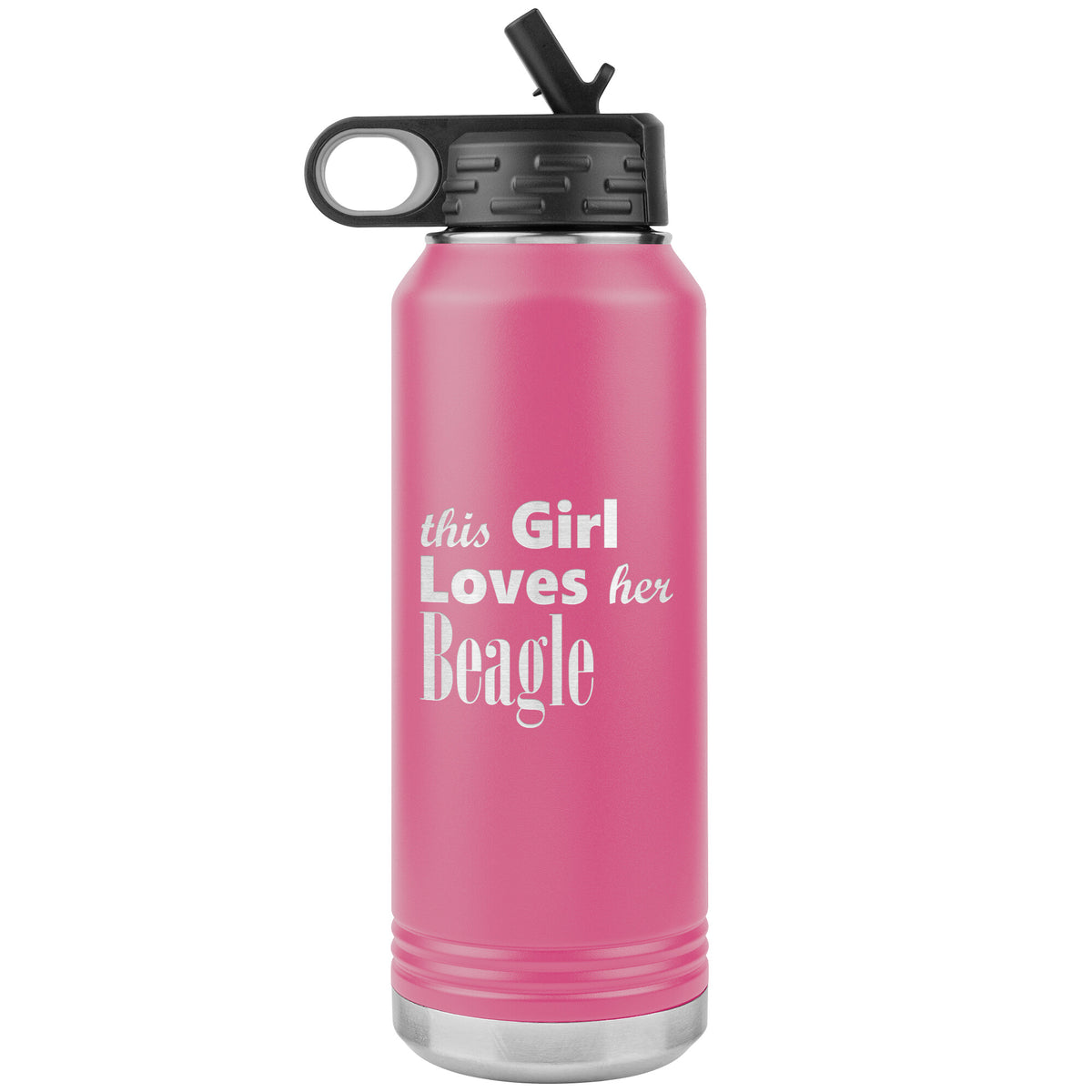 Beagle - 32oz Insulated Water Bottle