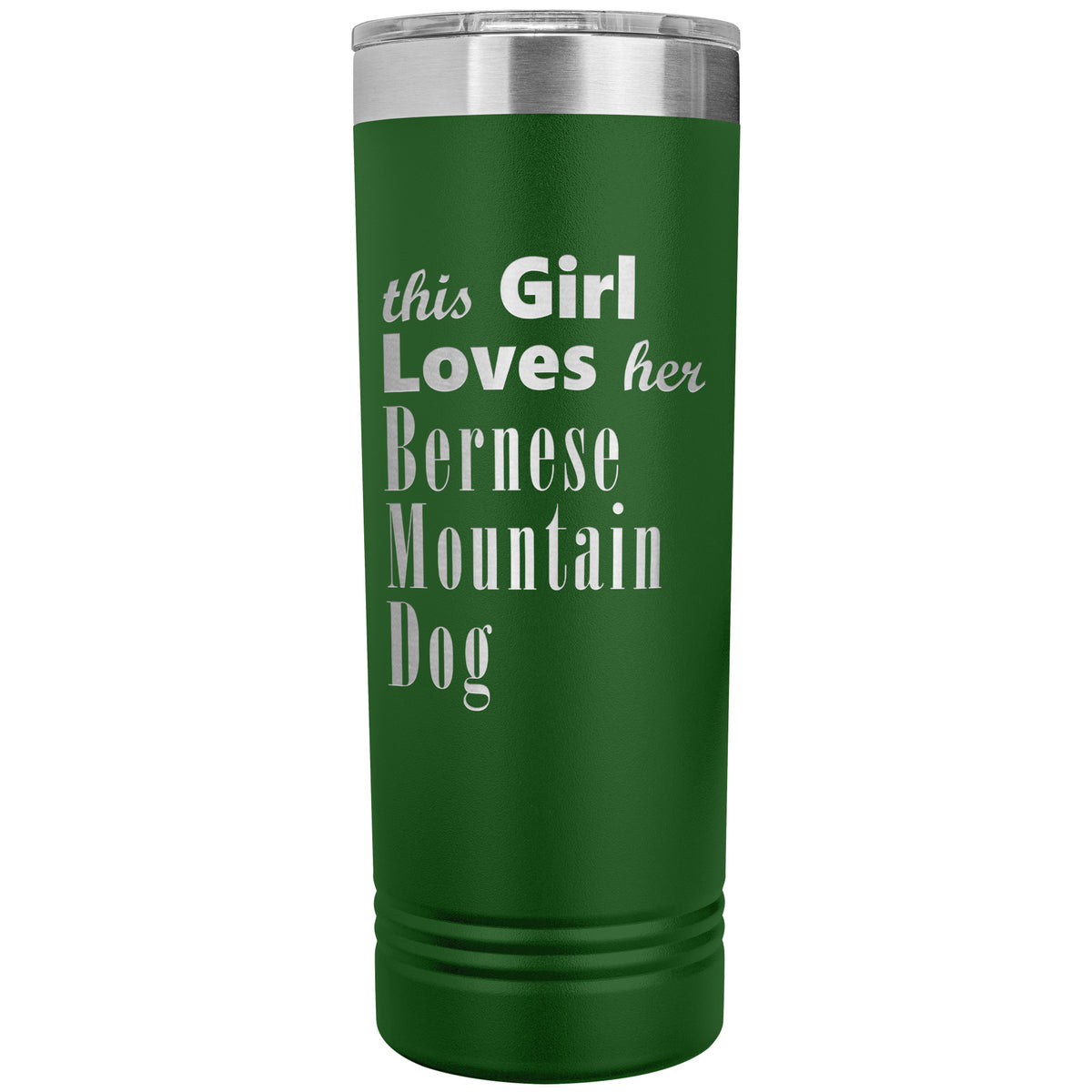 Bernese Mountain Dog - 22oz Insulated Skinny Tumbler