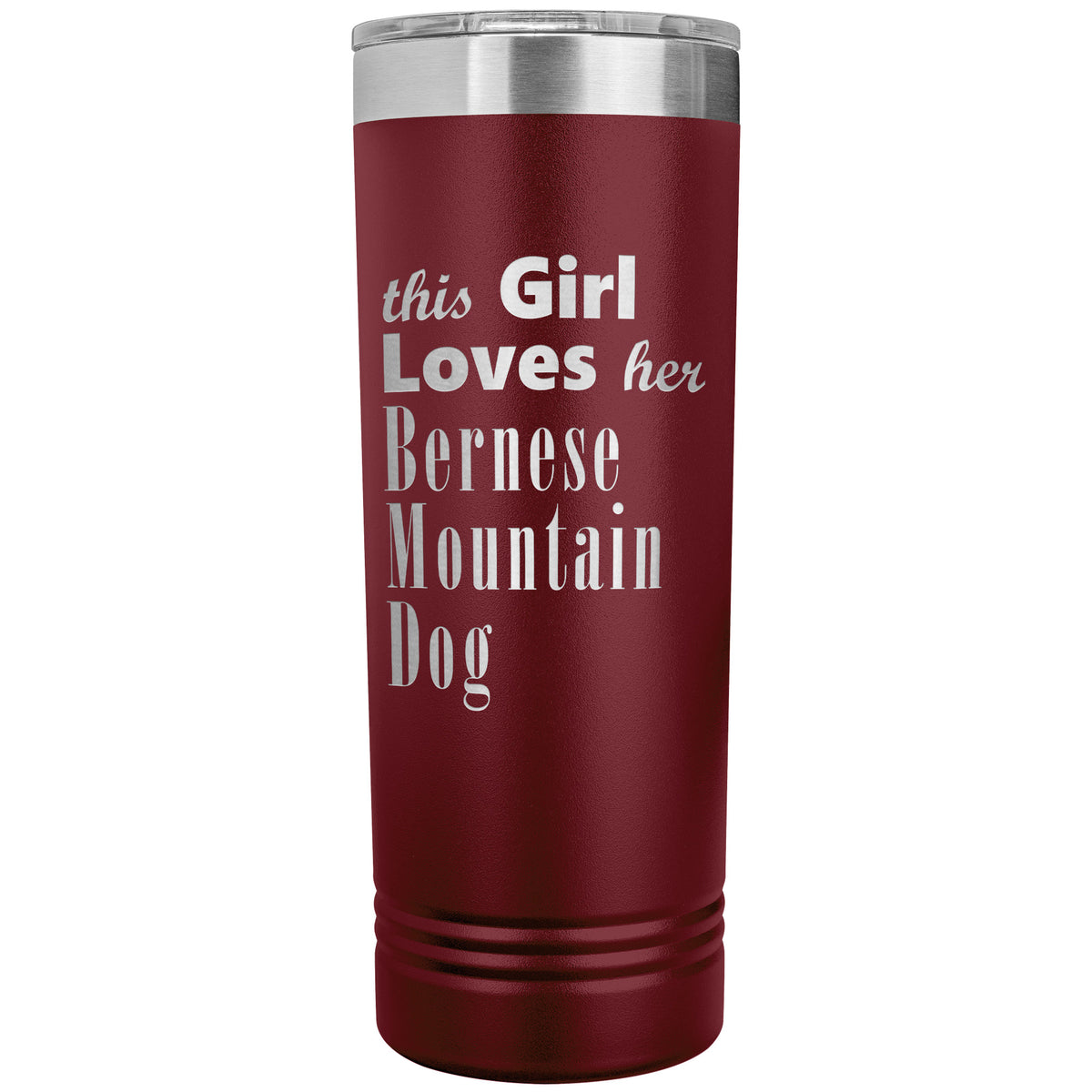 Bernese Mountain Dog - 22oz Insulated Skinny Tumbler