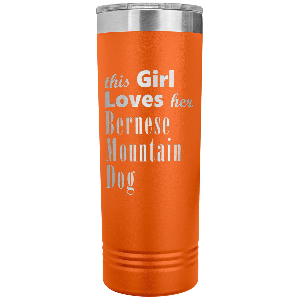 Bernese Mountain Dog - 22oz Insulated Skinny Tumbler