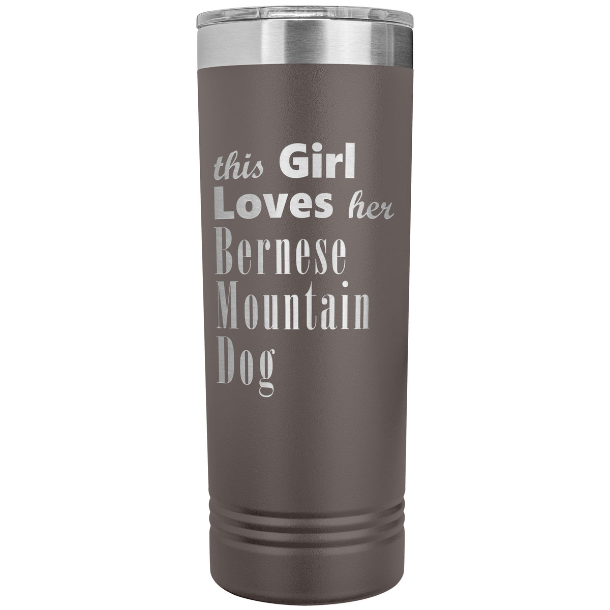 Bernese Mountain Dog - 22oz Insulated Skinny Tumbler