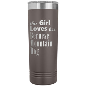 Bernese Mountain Dog - 22oz Insulated Skinny Tumbler