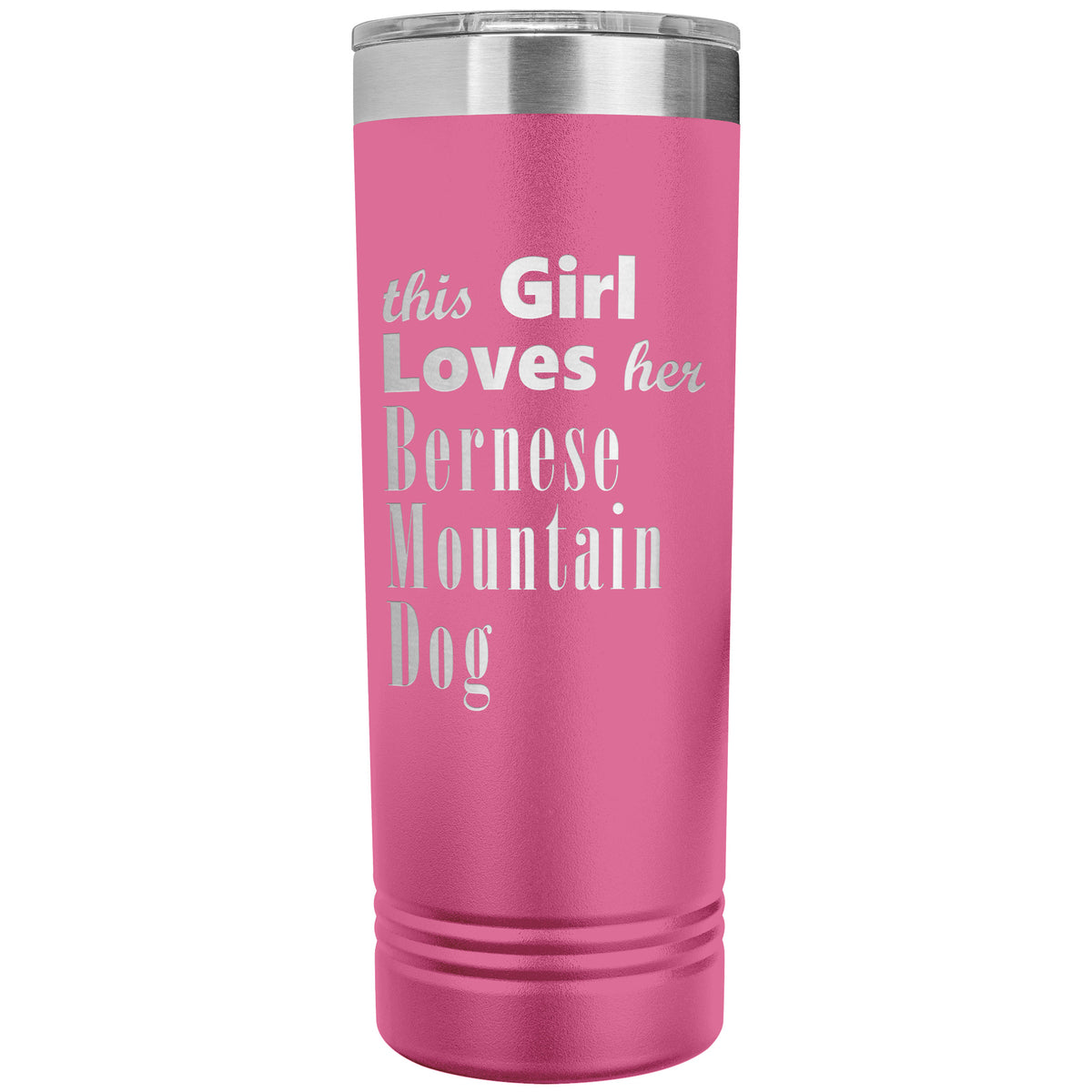 Bernese Mountain Dog - 22oz Insulated Skinny Tumbler