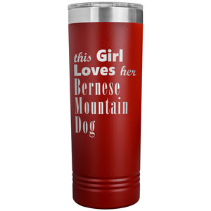 Bernese Mountain Dog - 22oz Insulated Skinny Tumbler