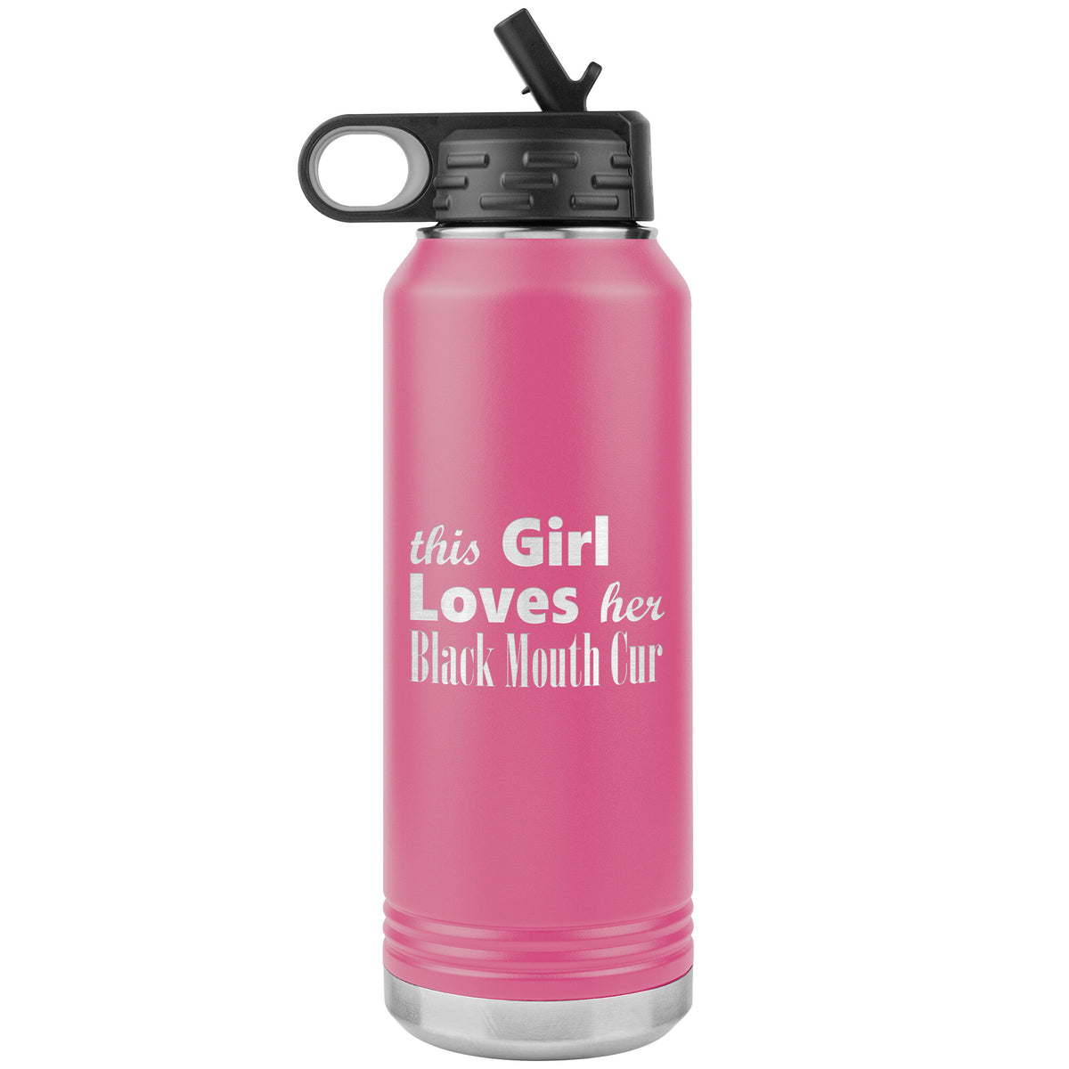 Black Mouth Cur - 32oz Insulated Water Bottle