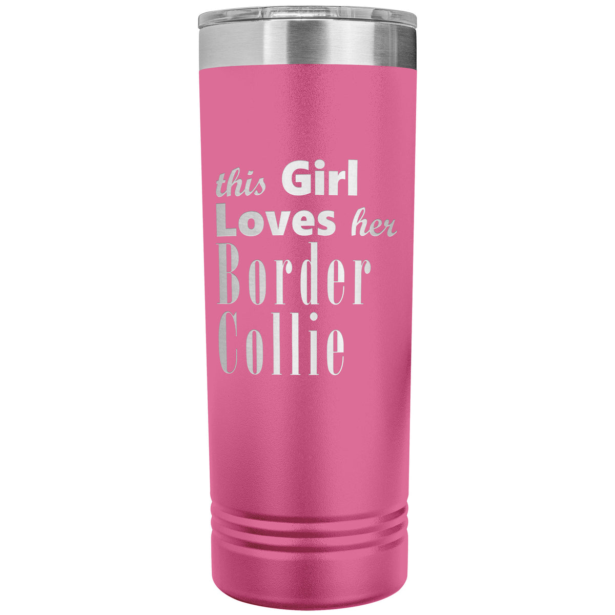 Border Collie - 22oz Insulated Skinny Tumbler