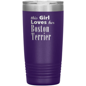Boston Terrier - 20oz Insulated Tumbler