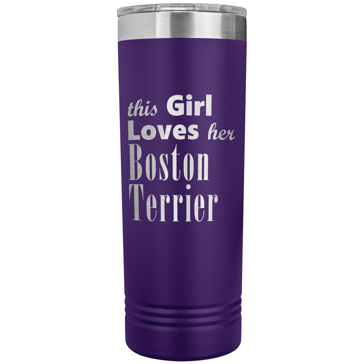 Boston Terrier - 22oz Insulated Skinny Tumbler