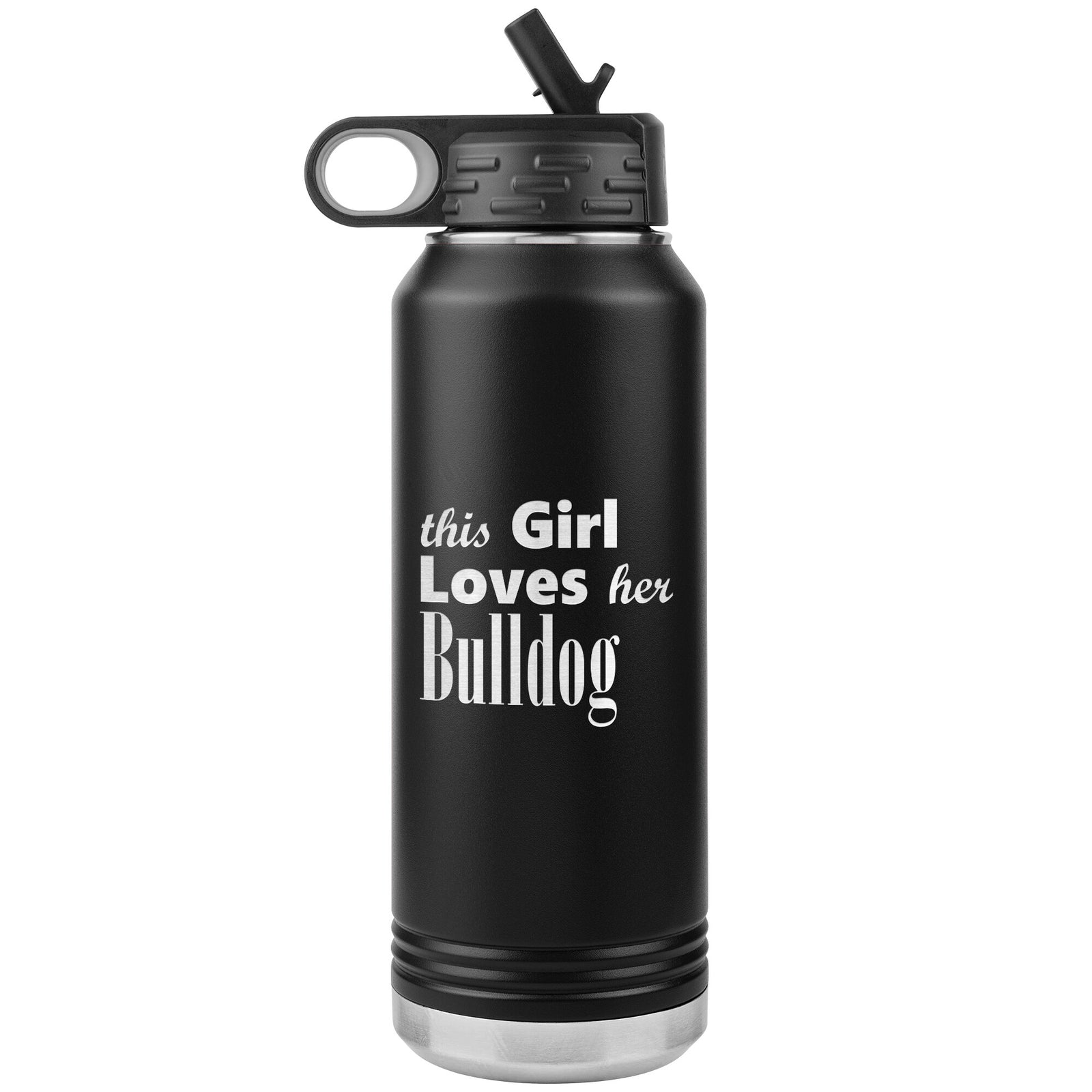 Bulldog - 32oz Insulated Water Bottle