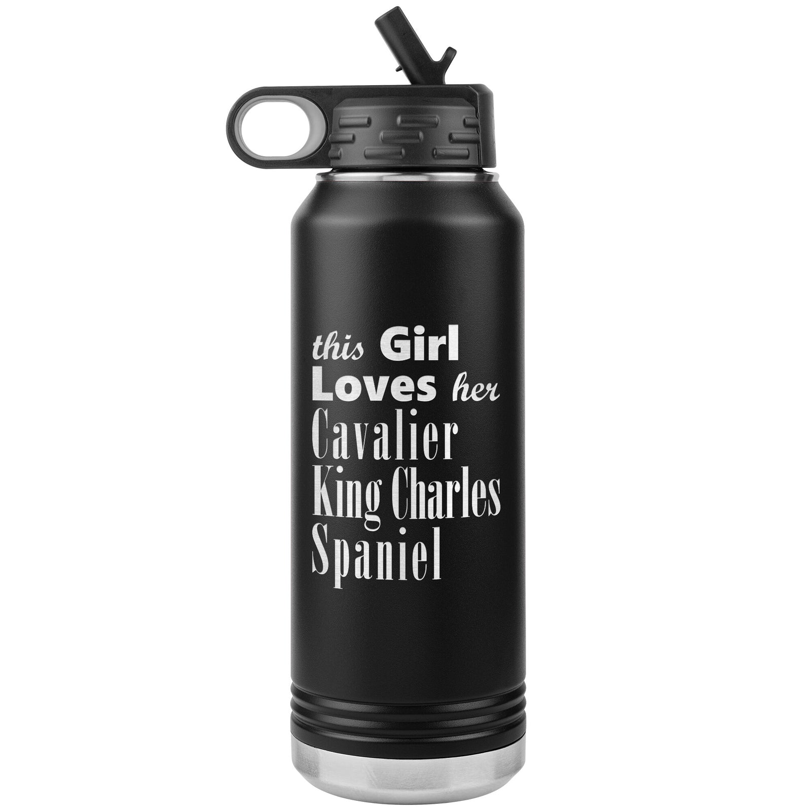 Cavalier King Charles Spaniel - 32oz Insulated Water Bottle