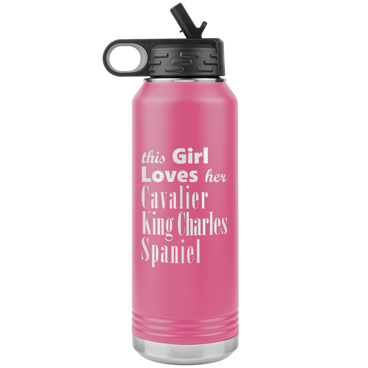 Cavalier King Charles Spaniel - 32oz Insulated Water Bottle