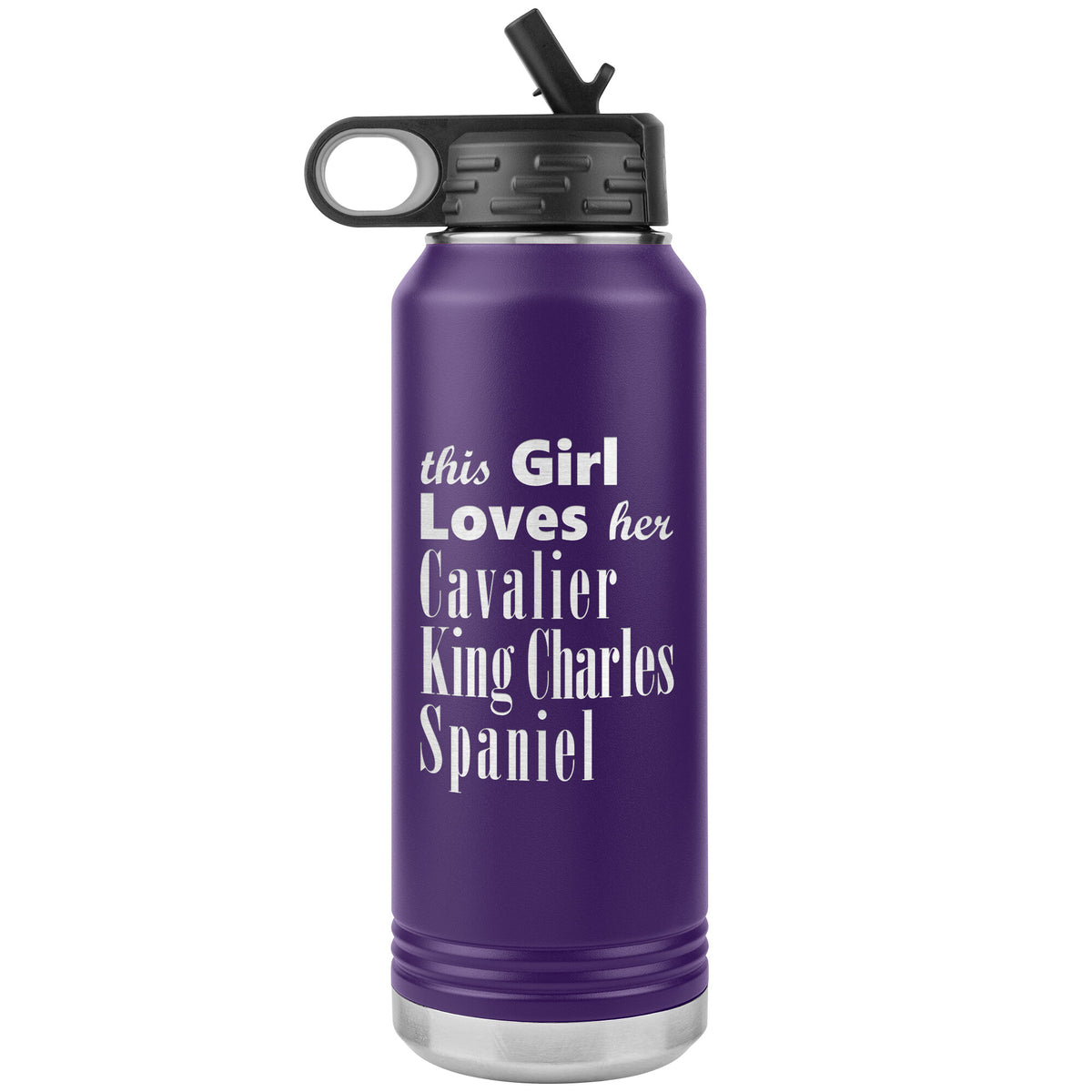 Cavalier King Charles Spaniel - 32oz Insulated Water Bottle