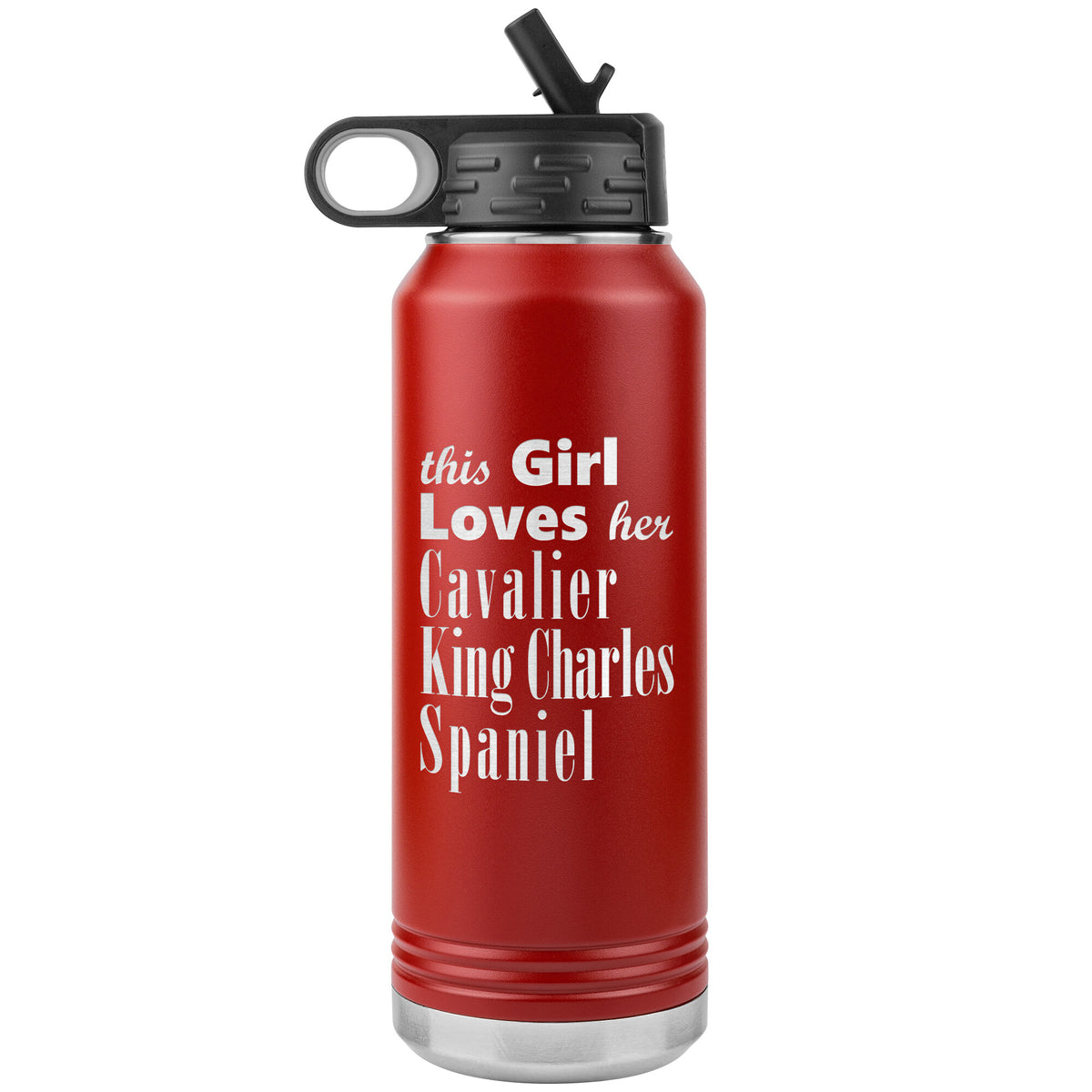 Cavalier King Charles Spaniel - 32oz Insulated Water Bottle
