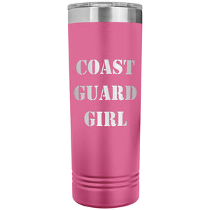 Coast Guard Girl - 22oz Insulated Skinny Tumbler