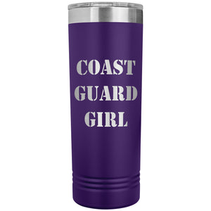 Coast Guard Girl - 22oz Insulated Skinny Tumbler