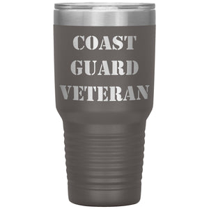 Coast Guard Veteran - 30oz Insulated Tumbler