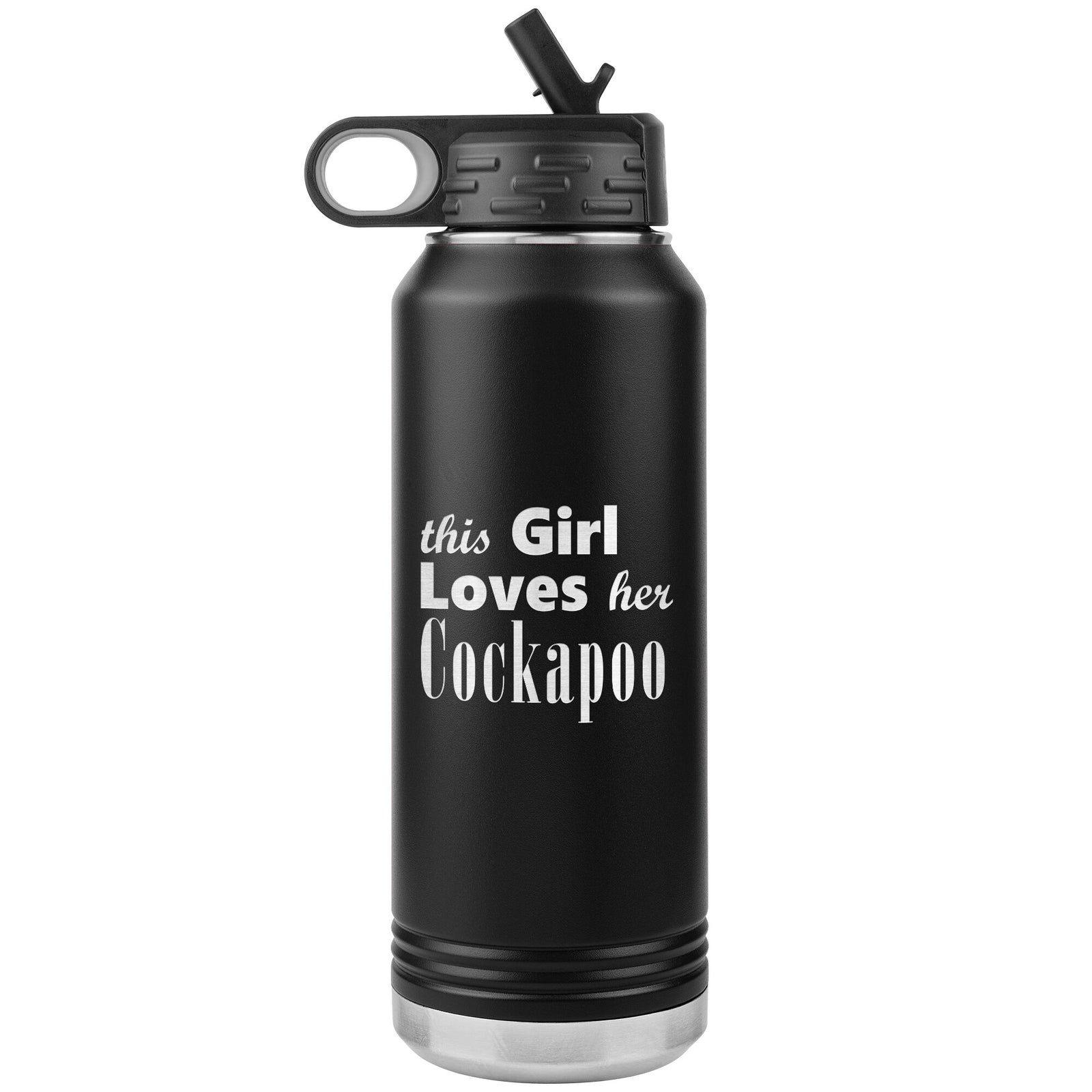 Cockapoo - 32oz Insulated Water Bottle