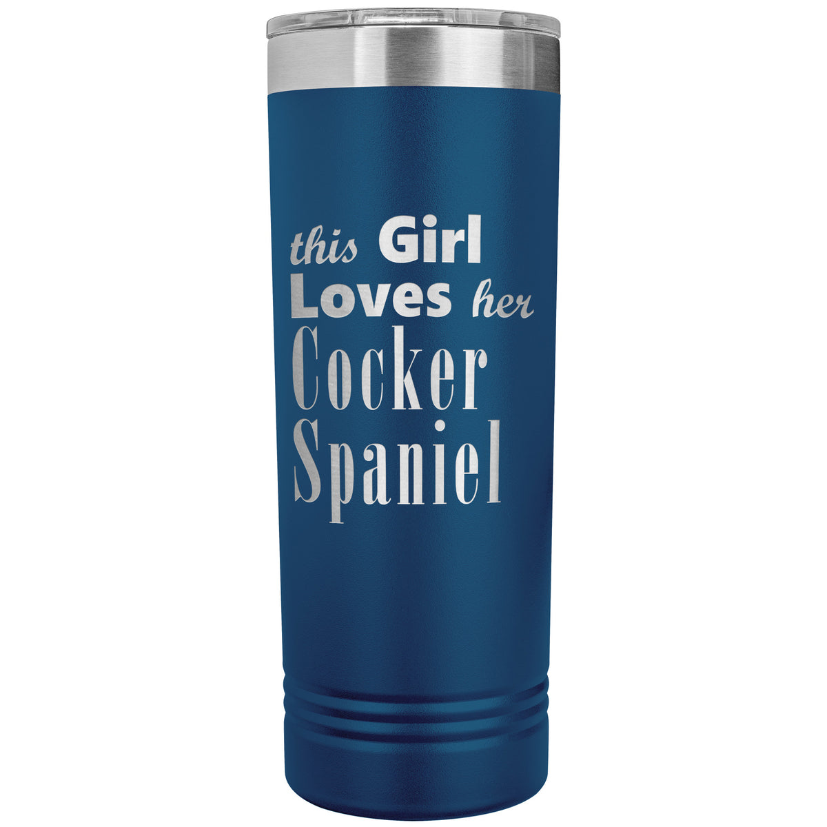 Cocker Spaniel - 22oz Insulated Skinny Tumbler