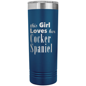 Cocker Spaniel - 22oz Insulated Skinny Tumbler
