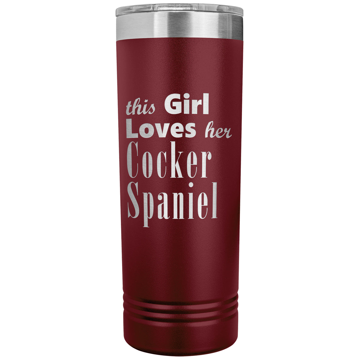 Cocker Spaniel - 22oz Insulated Skinny Tumbler