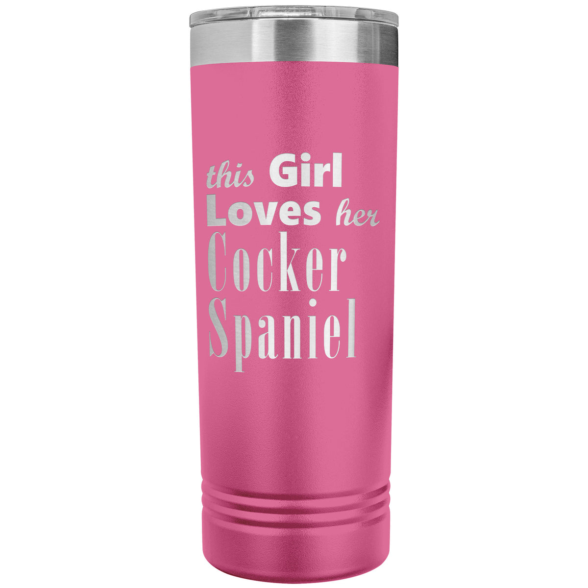 Cocker Spaniel - 22oz Insulated Skinny Tumbler