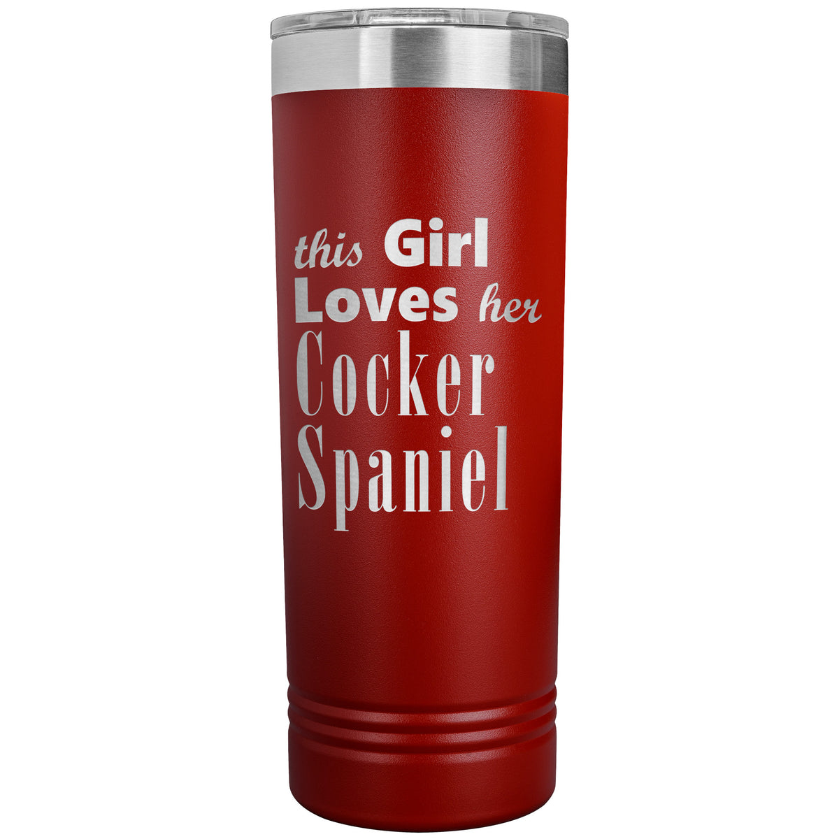 Cocker Spaniel - 22oz Insulated Skinny Tumbler