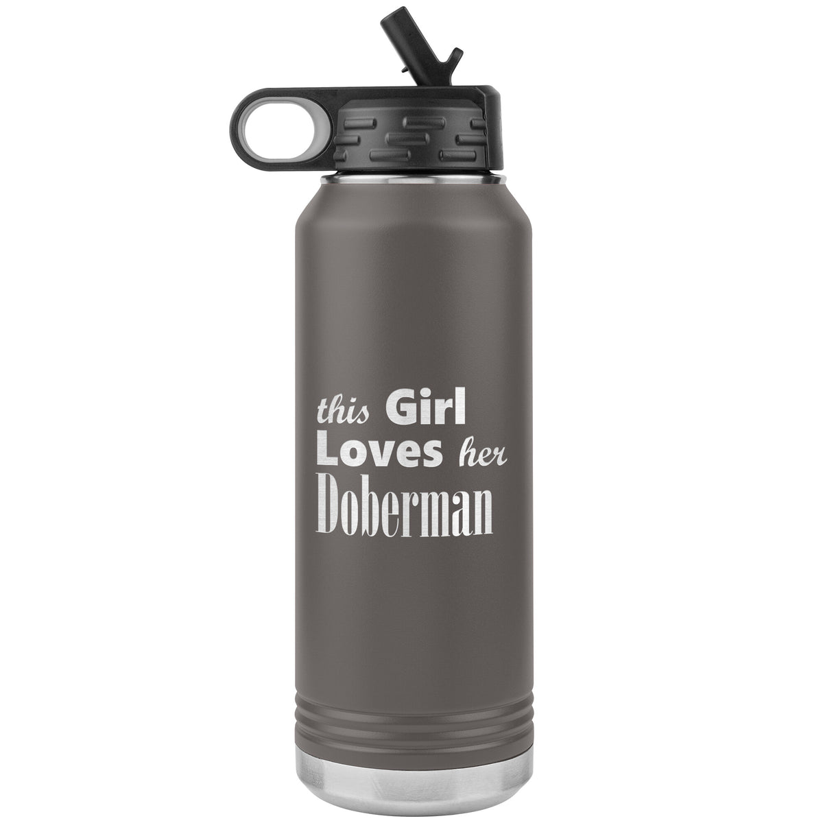 Doberman - 32oz Insulated Water Bottle