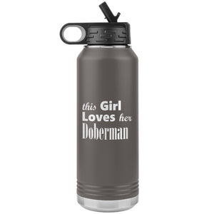 Doberman - 32oz Insulated Water Bottle