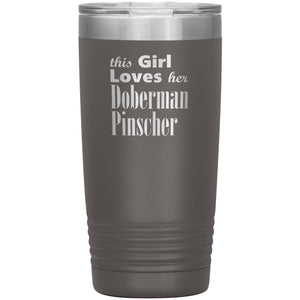 Doberman Pinscher - 20oz Insulated Tumbler