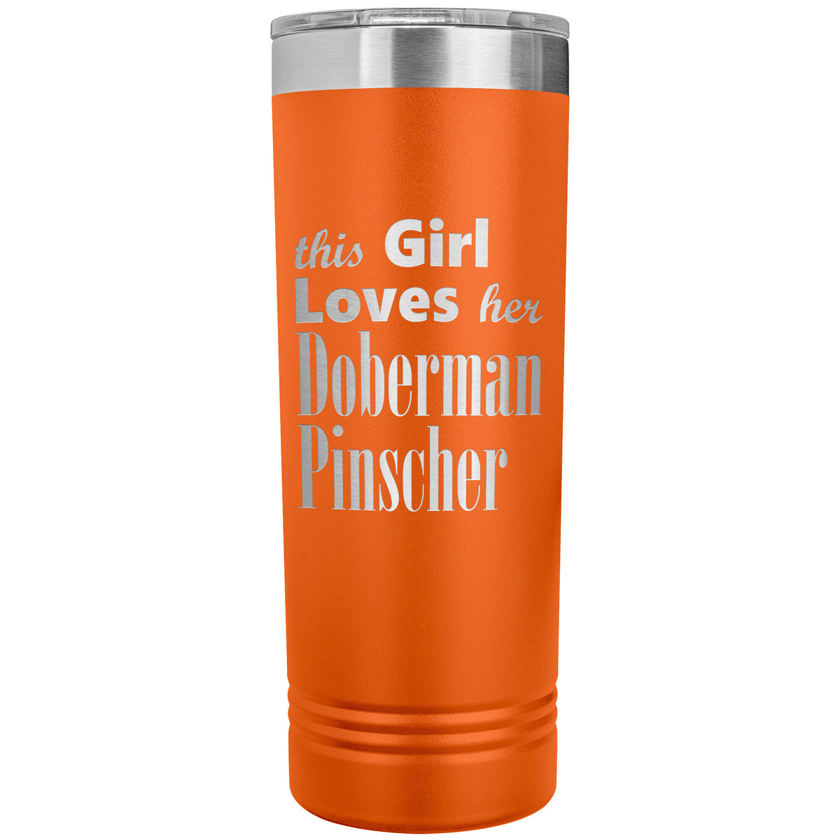 Doberman Pinscher - 22oz Insulated Skinny Tumbler